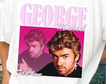 George Michael Retro 90s Shirt - Careless Whisperer Sweater - Fan Merch Homage Tee