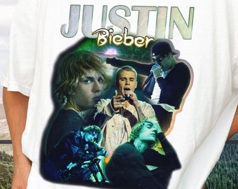 Justin Bieber 90s Vintage T-Shirt - Unisex Tee for Fans - Retro Rock Shirt