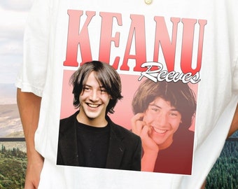 Keanu Reeves Bootleg T-shirt - Iconic Movie Star Tee - Collectible Celebrity Apparel