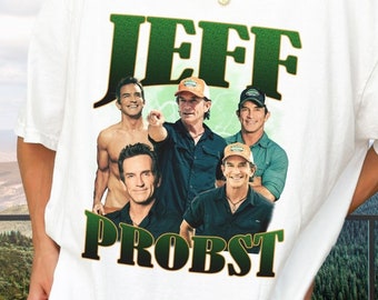 Vintage Jeff Probst Unisex Shirt - Retro 90s Survivor Graphic Tee - Gift for Him and Her, Survivor Fan Shirt