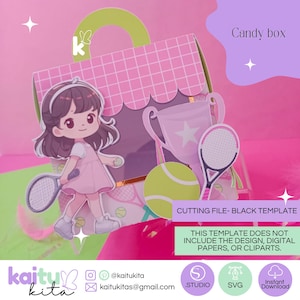Candy Box/digital file svg and studio/ digital template cameo and cricut