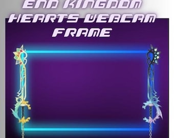 ストリーマー向けの、ナイトメアズエンドにインスパイアされたキングダムハーツキーブレードウェブカメラフレーム！