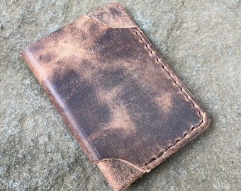 Portafoglio porta carte - portafoglio porta carte in pelle fatto a mano