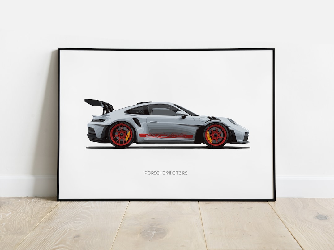 Nowame  Affiche Automobile Porsche 911 GT3 RS