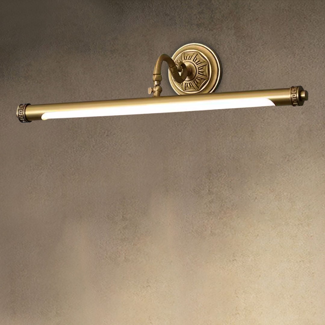 Midcentury Full Brass Vanity Light Barbathroom Etsy