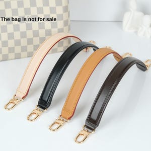 Vachetta Leather Bag Strap for Noe, Neo Noé, Noe Epi – Shoulder Strap & Top Handle – Replacement Leather Strap for Handbags, Brown, Honey