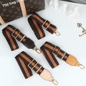 Adjustable Crossbody Strap, Shoulder Bags & Handbags, Wide Purse Strap, Vachetta Leather, Brown Bag Hanger