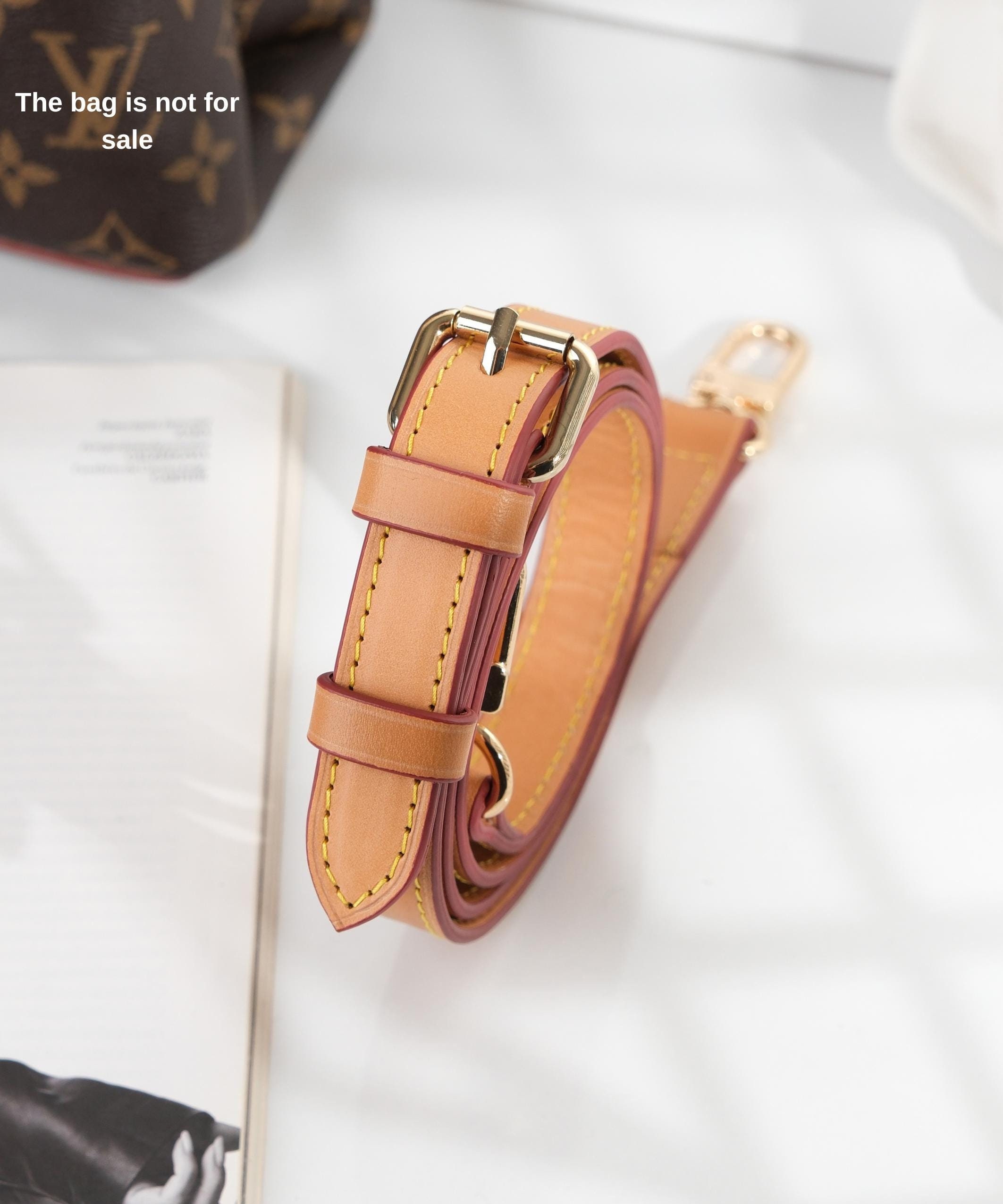 Vachetta Leather Crossbody Strap, Genuine Leather, Strap Replace