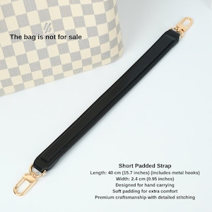 Vachetta Leather Bag Strap, Shoulder Strap & Top Handle, Replacement Strap for Designer Bags, Fits Noe, Neo Noé, Epi Styles, Brown, Black image 16