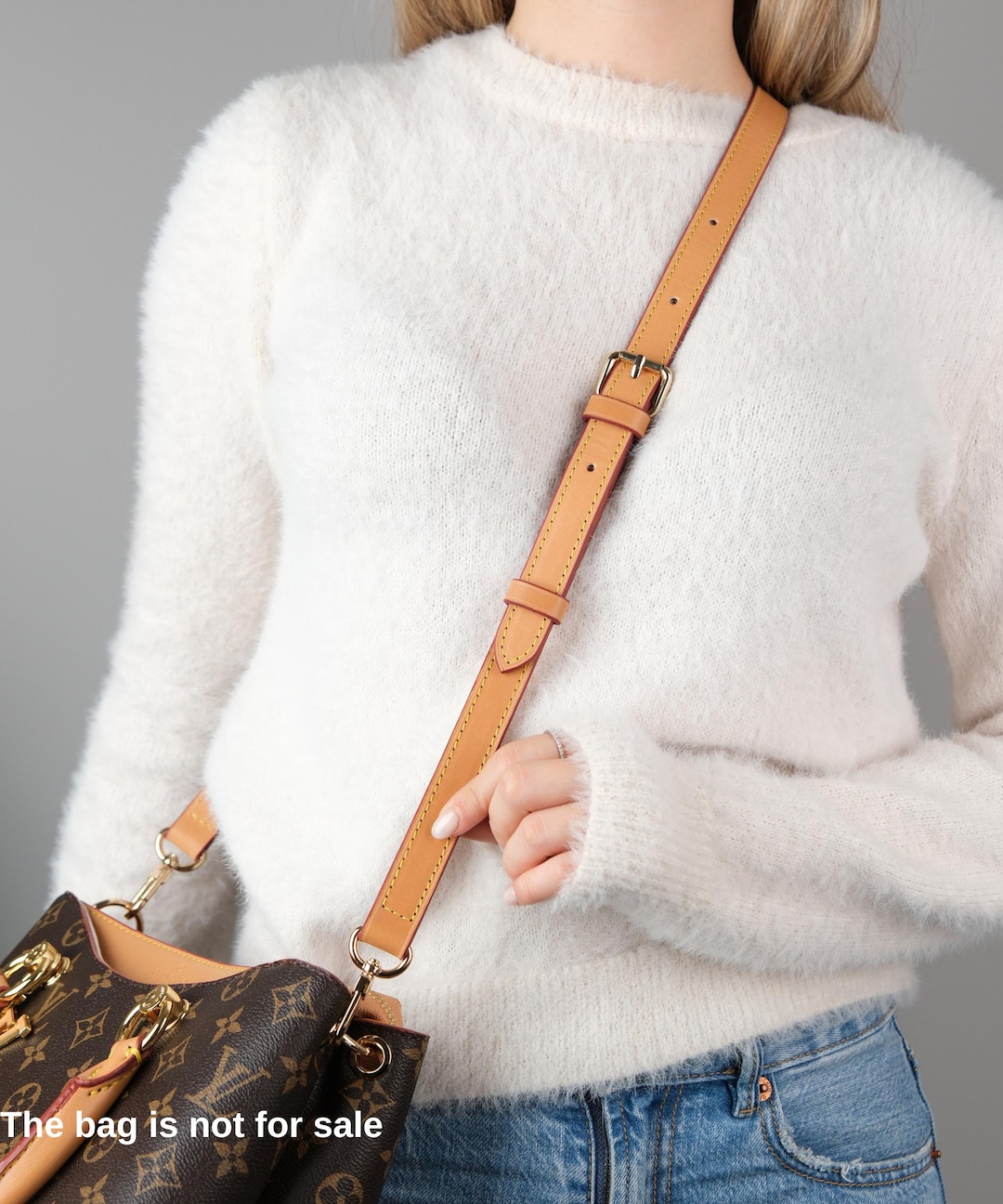 Crossbody Bag Strap, Vachetta Leather Bag Strap, Compatible With