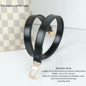 Vachetta Leather Bag Strap, Shoulder Strap & Top Handle, Replacement Strap for Designer Bags, Fits Noe, Neo Noé, Epi Styles, Brown, Black image 10