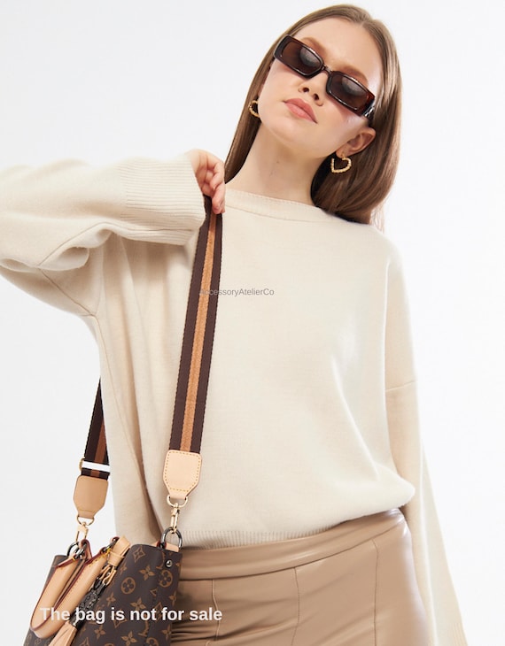 RobLuX Mini Bags Cinghie In Pelle Tracolla Per Borsa Cinghia Tracolla Regolabile Per Borse Non Serve Punzonatura Tracolla Per Borsa Donna Tracolla Di Ricambio (Marrone