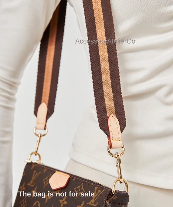 Multi Pochette Accessoires, Brown, Vachetta Leather, Bag Strap