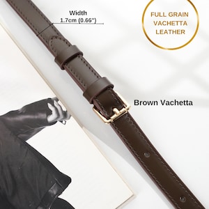 Crossbody Bag Strap, Vachetta Leather Bag Strap, Compatible With Speedy 20, 25, 30, 35, Alma Pm, Graceful Pm MM in Monogram and Azur print image 14