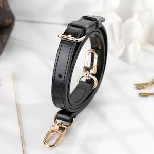 Crossbody Bag Strap, Vachetta Leather Bag Strap, Compatible With Speedy 20, 25, 30, 35, Alma Pm, Graceful Pm MM in Monogram and Azur print image 13