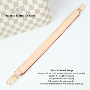 Vachetta Leather Bag Strap, Shoulder Strap & Top Handle, Replacement Strap for Designer Bags, Fits Noe, Neo Noé, Epi Styles, Brown, Black image 13