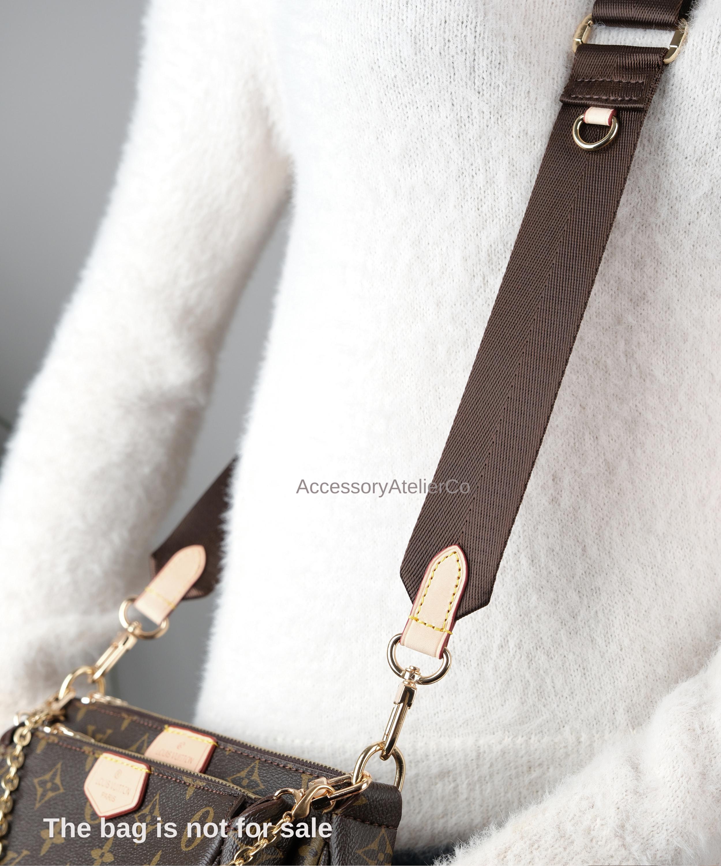 Multi Pochette Accessoires, Brown, Multi Pochette Strap, Bag Strap