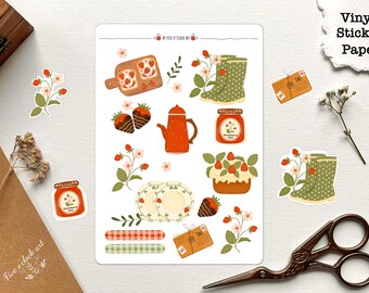 Strawberry Lover Stickers | Cute Stickers | Planner Stickers | Bujo Stickers