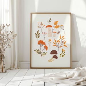 Herbstwald Art Print - Naturliebhaber Wanddeko | Herbstwald Poster|Herbstwald Poster Kunstdruck