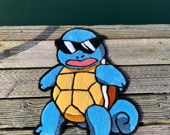 Squirtle Squad Leader Tufted Rug 2'x2' - Etsy
