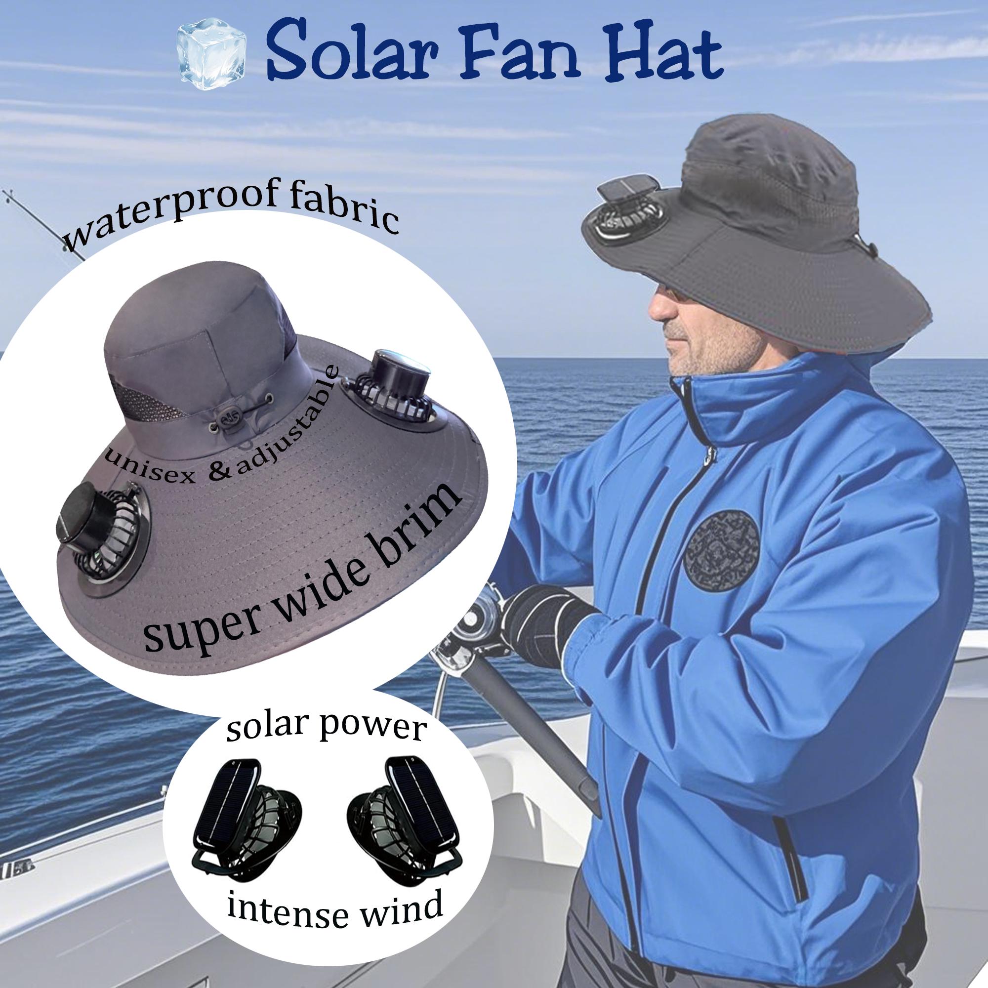 Personalized solar fan hat|custom embroidery sun hat|custom patch solar fan hat|gift for men|dad gift|custom fishing fan hat|embroidery hat