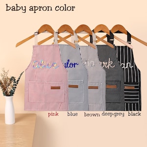 Delantal infantil personalizado, delantal para niños pequeños, delantal personalizado, pequeño chef, delantal de cocina, delantal para niños, delantal de cocina, delantal personalizado, delantales para niños