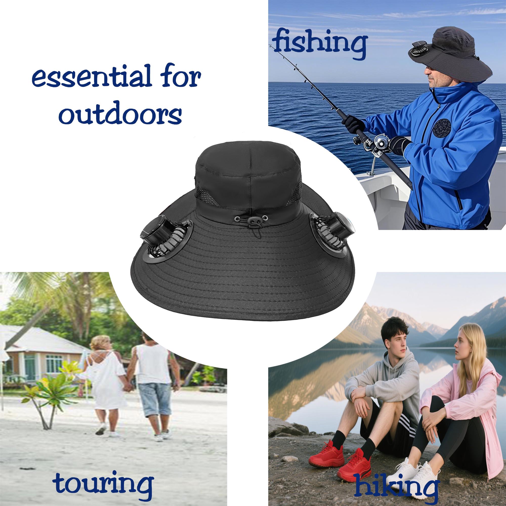 Personalized solar fan hat|custom embroidery sun hat|custom patch solar fan hat|gift for men|dad gift|custom fishing fan hat|embroidery hat