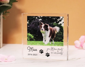Custom Pet Memorial Plaque: Photo Keepsake, Sympathy Gift