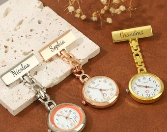 Personalized Name Nurse Pocket Watch,Custom Nurse Name Pocket Watch,Gift for Nurse Graduates,Gifts for Midwives,Medical Graduation Gift