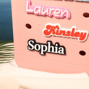 Customizable Bogg Bag Name Tag: Personalized Beach Bag Charm
