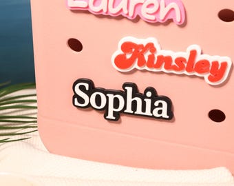 Personalized Bogg Bag Tassel Name|Bogg Bag Name Plate|Bogg Bag Accessories|Custom Summer Accessory|BFF gift|Bridesmaids gift|keyring bag tag