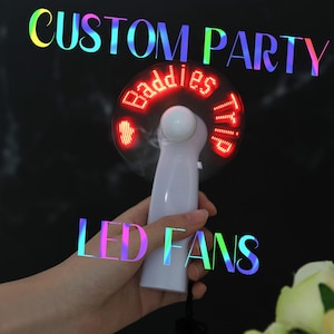 Custom love message led fan|custom name LED hand fan|corporate conference gift|birthday custom props|party favor|return gift|concert props