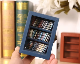 Libreria tascabile vintage per l'ansia, modello mini personalizzabile, regalo per amanti dei libri, regalo personalizzato per la salute mentale, decorazione per lo studio