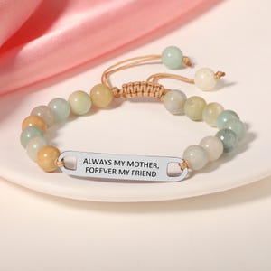 Personalized Engraved Inspirational Bracelet,Custom Name Beaded Bracelet,Couple Quote Bracelet,Encouragement Bracelet,Friendship Bracelet