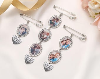 Custom Bridal Bouquet Photo Charm: Wedding Memorial Keepsake