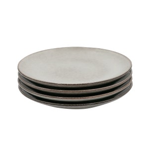 Cooks Professional Nordic Stoneware Set of 4 – Dinner Plates in Grey