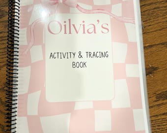 Personalized Name Tracing Workbook: Laminated ABC, Numbers, Shapes Ages 3-6