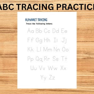 Personalized Activity and Tracing Book for Preschoolers Laminated Reusable image 6