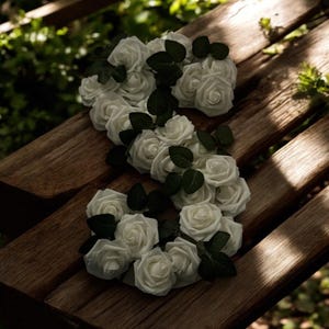 Shabby Chic Floral Letter 17” Flower Letter Wood Letter, white/cream Wedding Letter Letter Decor Garden Theme Nursery Garden Bridal Shower