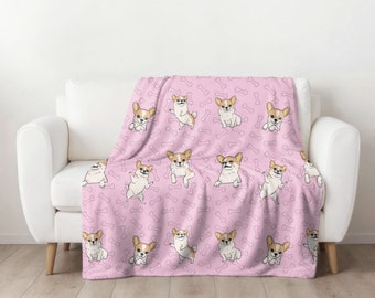 Couverture en peluche chihuahua en micropolaire, design chihuahua, cadeau luxueux pour amoureux des chiens
