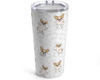 Gobelet de voyage en acier inoxydable Chihuahua pour amoureux