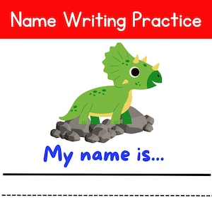 Printable Toddler Worksheet | Name Writing Practice For Kids Printable | Instant Download | Activity Worksheet | Educational Worksheet