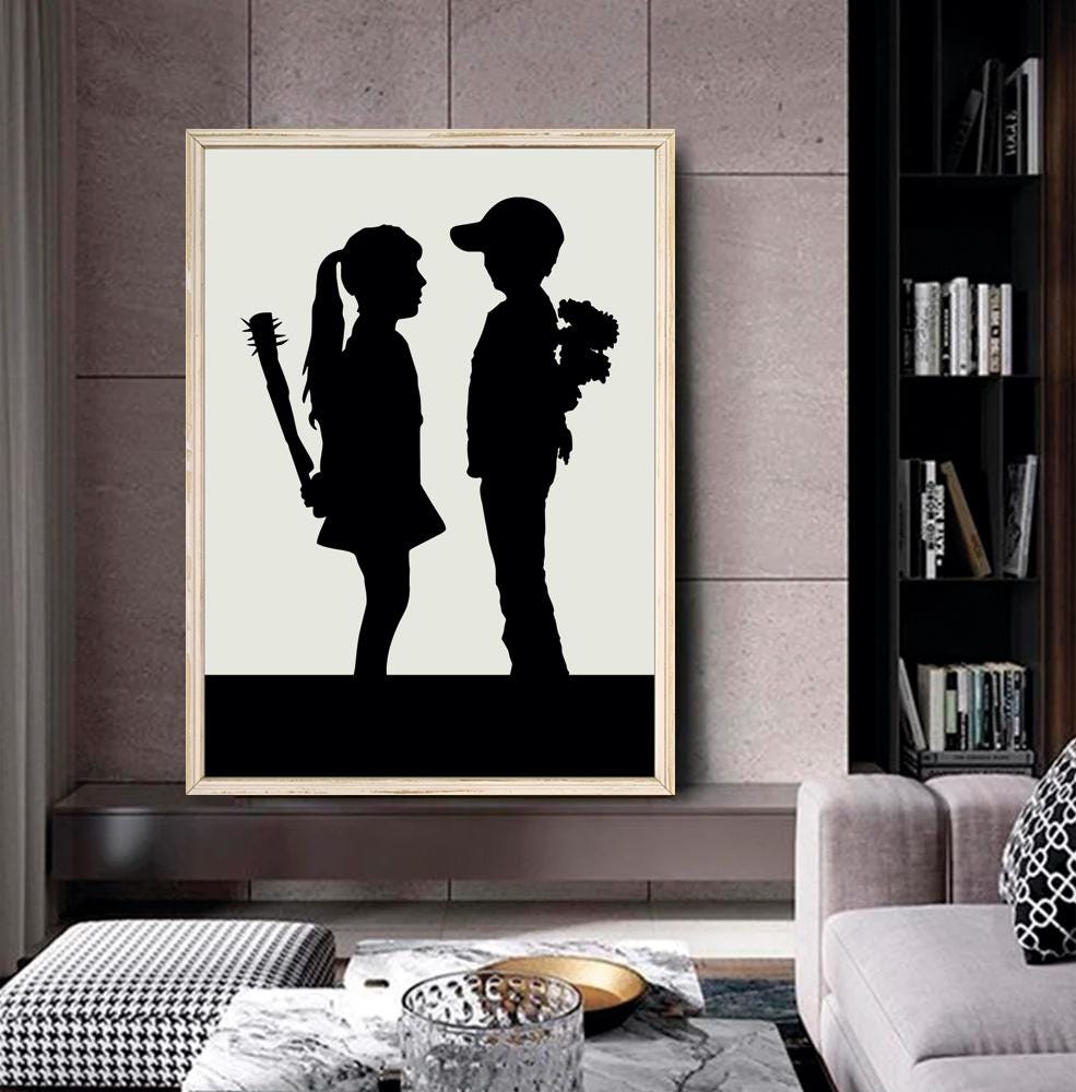 Banksy Graffiti: Boy Meets Girl Poster (digital Download) - Etsy