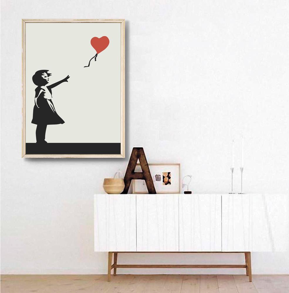 Banksy Red Balloon Girl Graffiti Poster (digital Download) - Etsy