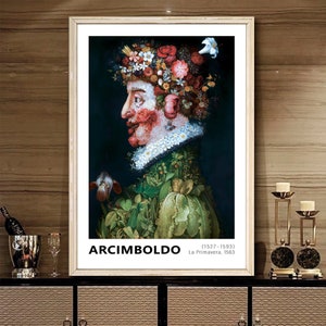 Giuseppe Arcimboldo La Primavera Print,Arcimboldo Painting,Paintings of Allegories of Spring,The Four Seasons Poster,DIGITAL DOWNLOAD image 5