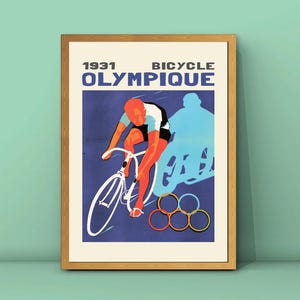 Vintage Bicycle Poster,illustration Bike Print,Bicycle in Art,Man Riding a Bicycle Print,Bicycle Painting,Bicycle Wall Art,DIGITAL DOWNLOAD