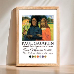 Paul Gauguin Two Women, 1901 Print,Gauguin Painting,Post-Impressionist Paintings,Woman by Paul Gauguin,Vintage Woman Poster,DIGITAL DOWNLOAD
