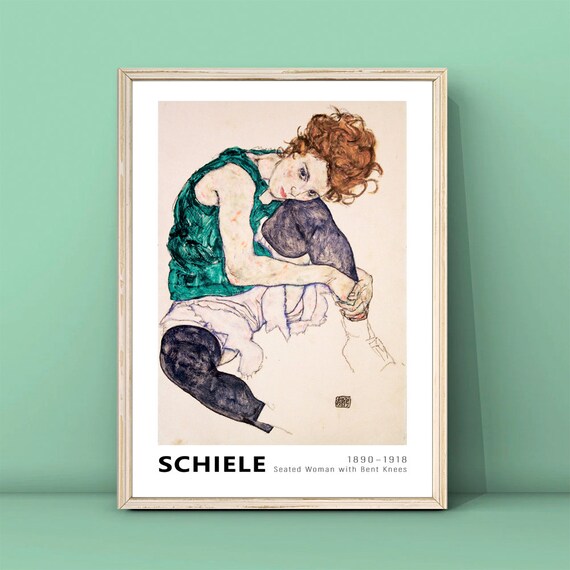 Egon Schiele Seated Woman With Bent Knees 1917 Print Wall