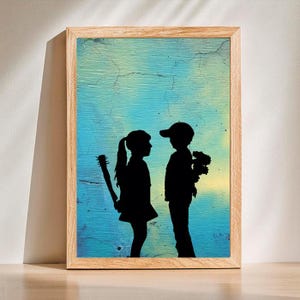 Banksy Boy Meets Girl Canvas Wall Art Picture Print - Etsy UK