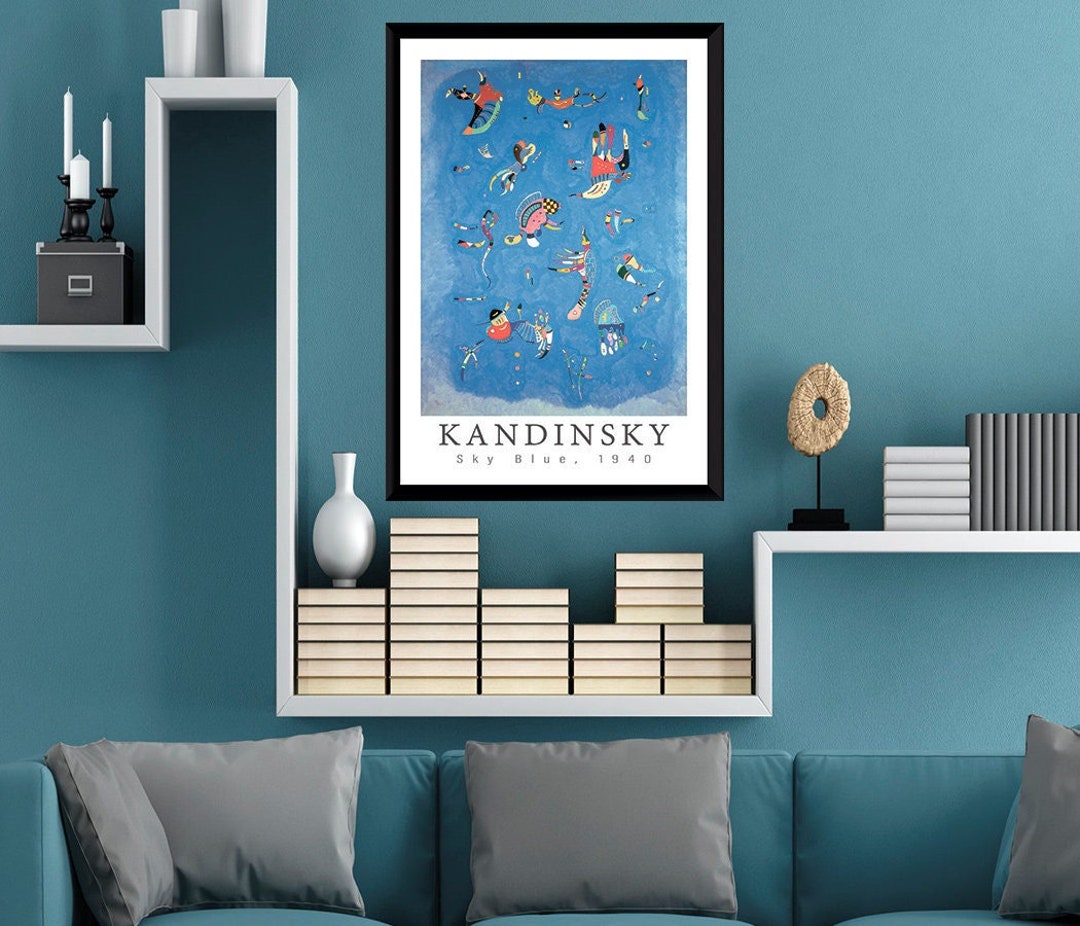 Wassily Kandinsky Sky Blue 1940 Printgeometric Print Etsy